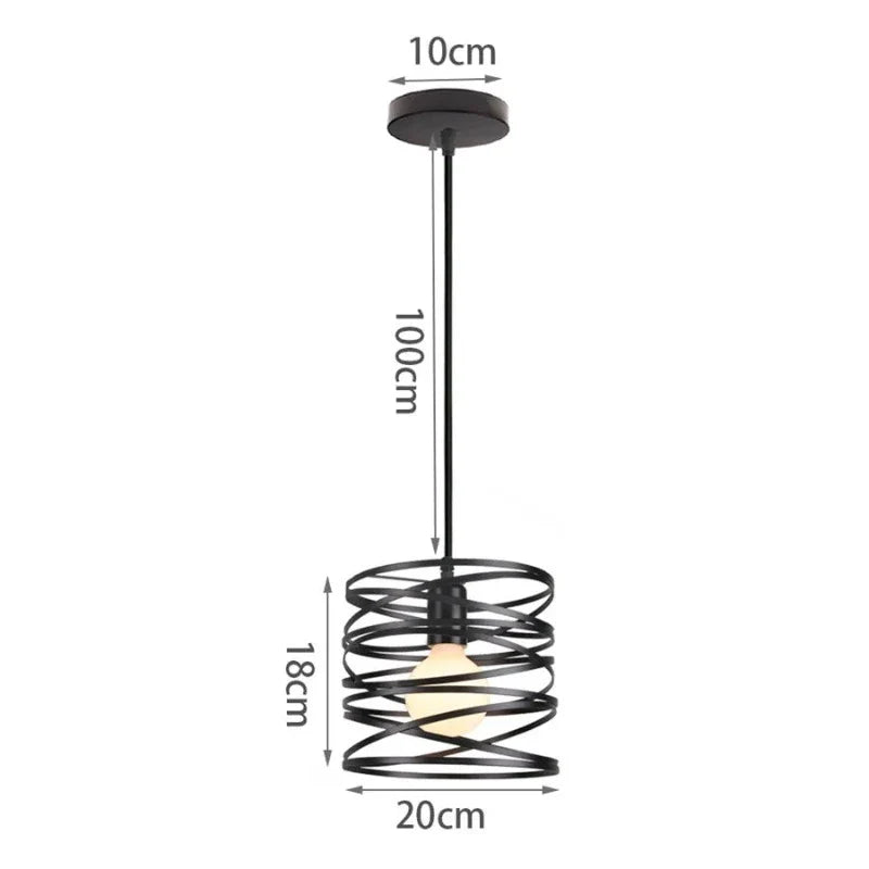 VintageWhirl - Vintage Spirale Wirbel Lampe