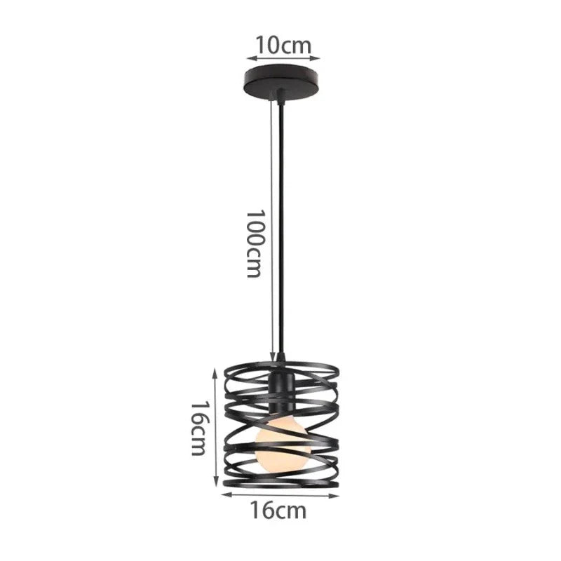 VintageWhirl - Vintage Spirale Wirbel Lampe