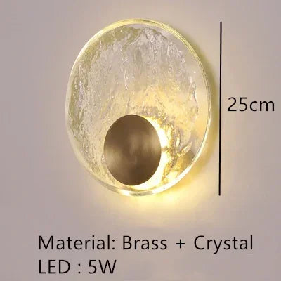 CrystalAura - Eleganter Ringglas-Wandleuchter