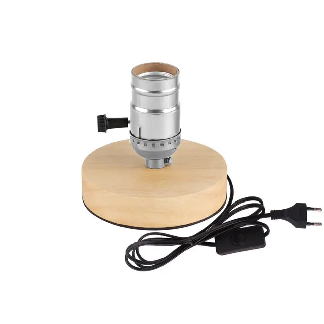 WoodWhimsy - Retro Holz Dekoration Lampe