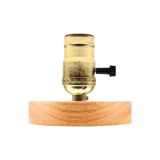 WoodWhimsy - Retro Holz Dekoration Lampe