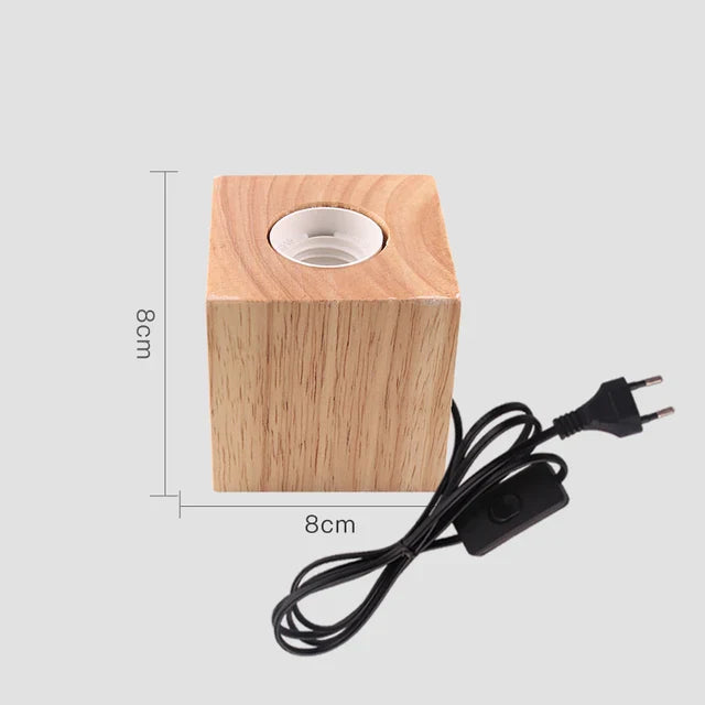 WoodWhimsy - Retro Holz Dekoration Lampe
