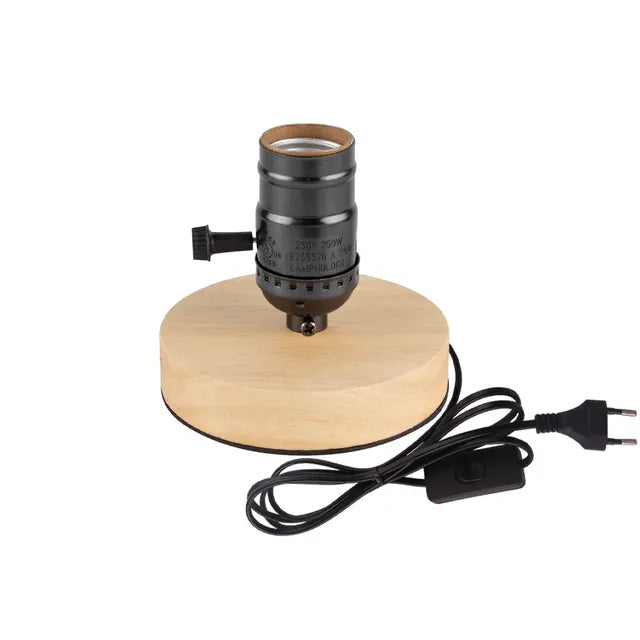 WoodWhimsy - Retro Holz Dekoration Lampe