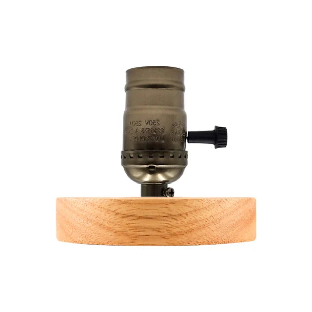WoodWhimsy - Retro Holz Dekoration Lampe