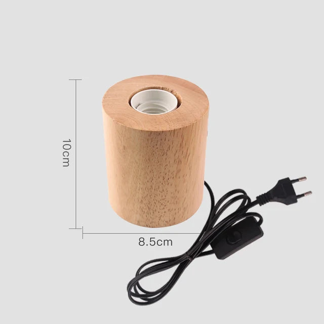 WoodWhimsy - Retro Holz Dekoration Lampe