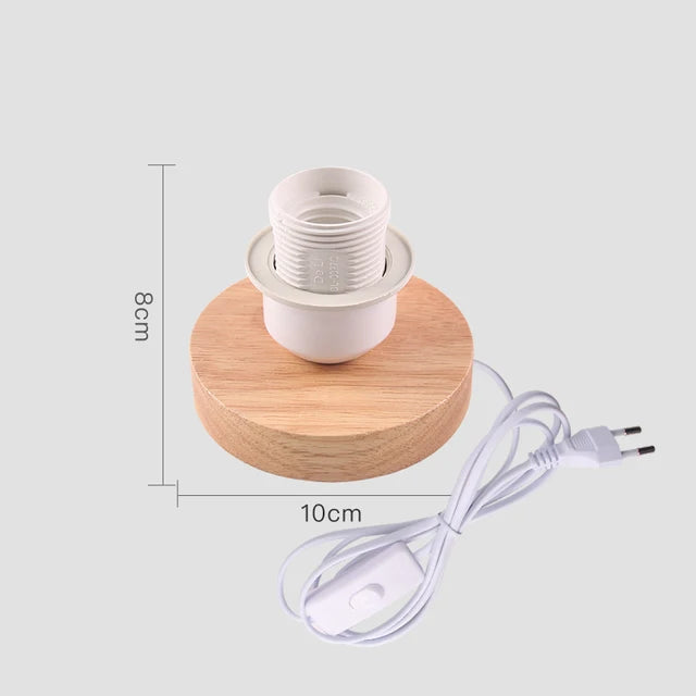 WoodWhimsy - Retro Holz Dekoration Lampe