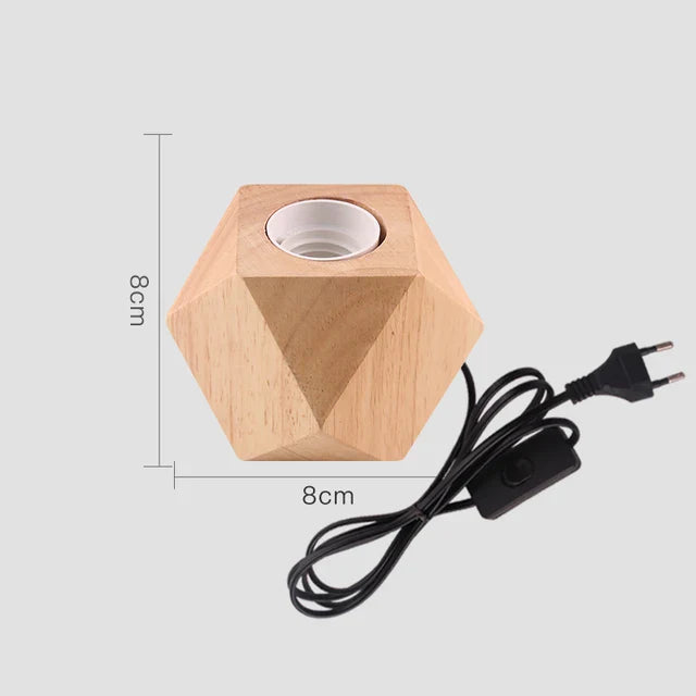 WoodWhimsy - Retro Holz Dekoration Lampe